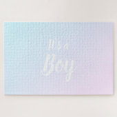 Es ist eine junge blaue rosa Farbverlauf ombre Ges Puzzle (Horizontal)