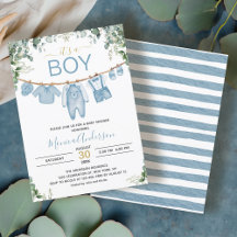 Es ist eine junge Blue Boho Watercolor Tuch Baby D