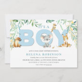 Es ist eine junge Bush Babies Baby Dusche Einladun Einladung (Vorderseite)