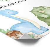 Es ist eine junge Dinosaurier Baby Duschdusche Win Poster (Ecke)