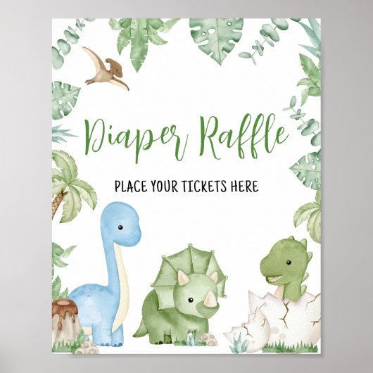 Es ist eine junge Dinosaurier Baby Duschdusche Win Poster (Vorne)