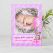 Es ist eine junge Foto-Anzeigenkarte Ankündigung (Stehend Vorderseite)