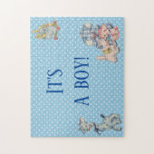 Es ist eine junge Gender Reveal Überraschung Blue Puzzle (Vertikal)