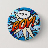 Es ist eine junge Geschlechteroffenbarung Comic Bu Button (Vorderseite)