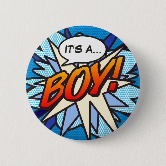 Es ist eine junge Geschlechteroffenbarung Comic Bu Button (Vorderseite)