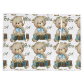 Es ist eine junge große Geschenktasche Große Geschenktüte (Rückseite)