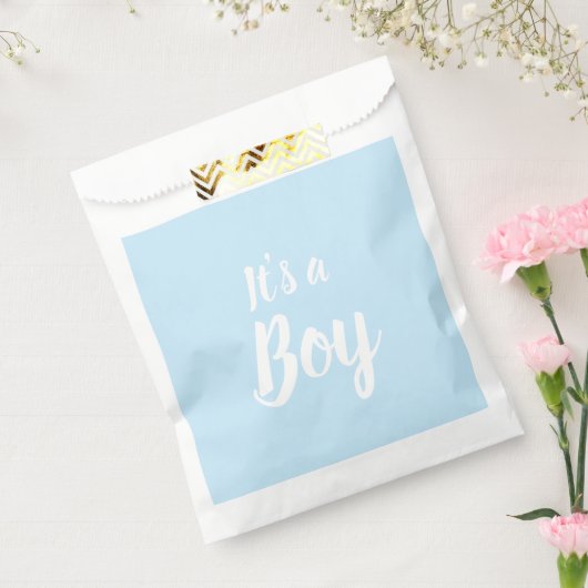 Es ist eine junge, hellblaue Babydusche, Gender-En Geschenktütchen (Versiegelt)