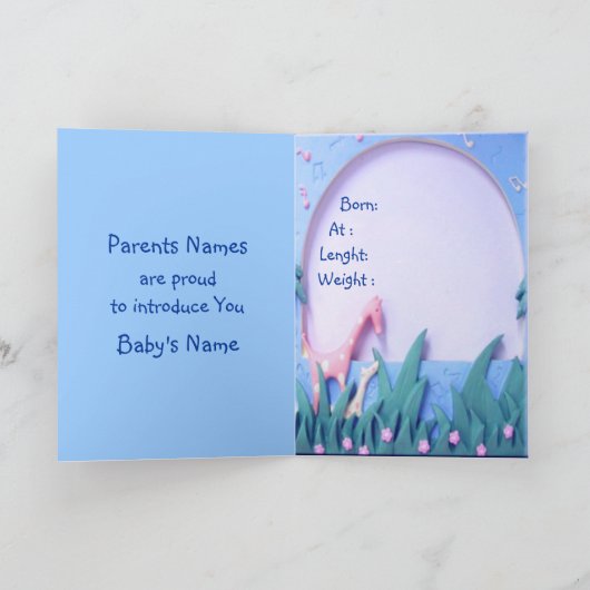 Es ist eine Junge Karte (Innenseite)