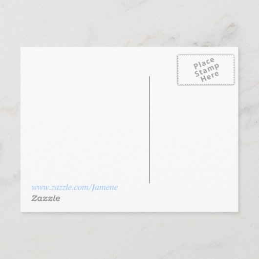 Es ist eine junge Postkarte (Rückseite)