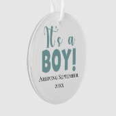 Es ist eine junge Schwangerschaftsankündigung Ornament (Vorderseite)