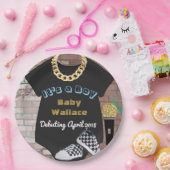 Es ist eine Jungen-angesagter Pappteller (Party)