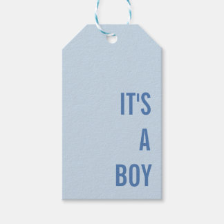 Es ist eine Jungen-Baby-Party Geschenkanhänger