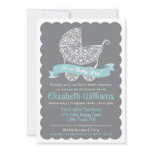 Es ist eine Jungen-Babyparty-Einladung