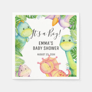 Es ist eine Jungen-Dinosaurier-Baby-Party-Papier Serviette
