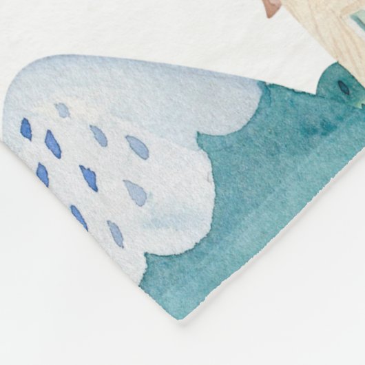 Es ist eine Jungendecke Fleecedecke (Ecke)