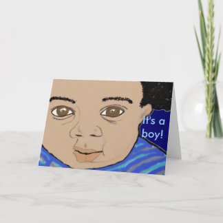 Es ist eine Jungengruß Karte