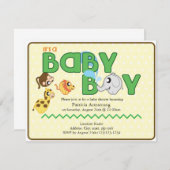 Es ist eine Jungle-Baby-Dusche-Einladung Einladung (Vorne/Hinten)