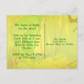 Es ist eine Jungle-Baby-Dusche Einladungspostkarte (Rückseite)