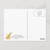 Es ist eine Jungle Cheetah Post Card Postkarte (Rückseite)