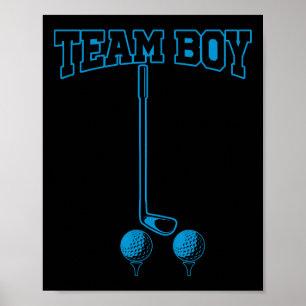 Es ist eine Jungs-Geschlechtsenthüllungsfeier Golf Poster
