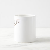 Es ist eine Katze! (Φ ω Φ) schlaues Kaffeetasse (Mittel)