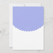 Es ist eine Kinderdusche-Einladung Einladung (Rückseite)