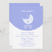 Es ist eine Kinderdusche-Einladung Einladung (Vorne/Hinten)