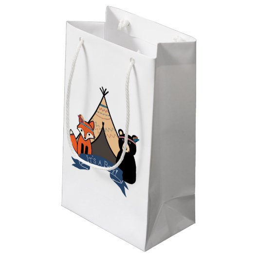 Es ist eine kleine geschenktüte (Rückseite Schrägansicht)