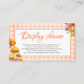 Es ist eine kleine, märchenhafte Babydusche Begleitkarte (Vorderseite)