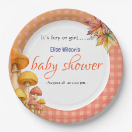 Es ist eine kleine, märchenhafte Babydusche Pappteller