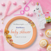 Es ist eine kleine, märchenhafte Babydusche Pappteller (Party)