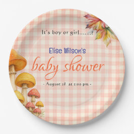 Es ist eine kleine, märchenhafte Babydusche Pappteller