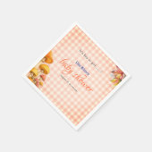 Es ist eine kleine, märchenhafte Babydusche Serviette (Ecke)