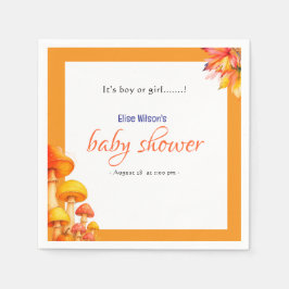 Es ist eine kleine, märchenhafte Babydusche Serviette