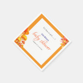 Es ist eine kleine, märchenhafte Babydusche Serviette (Ecke)