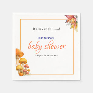 Es ist eine kleine, märchenhafte Babydusche Serviette