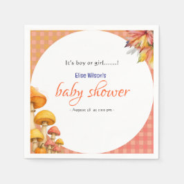 Es ist eine kleine, märchenhafte Babydusche Serviette