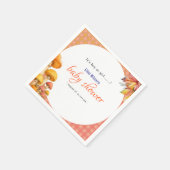 Es ist eine kleine, märchenhafte Babydusche Serviette (Ecke)