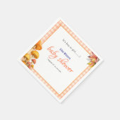 Es ist eine kleine, märchenhafte Babydusche Serviette (Ecke)