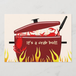 Es ist eine Krabbenblutgeschwür-Party Einladung