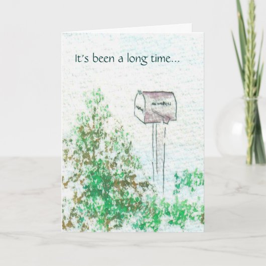 Es ist eine lange Zeit… gewesen Karte (Vorderseite)