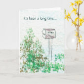 Es ist eine lange Zeit… gewesen Karte (Gelbe Blume)