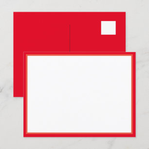 Es ist eine leere Postkarte