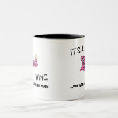 Es ist eine Lisa-Sache, die man nicht verstehen wü Zweifarbige Tasse (Mittel)