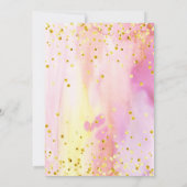 Es ist eine Mädchen-Baby-Dusche Aquarell-Einladung Einladung (Rückseite)