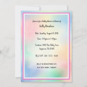 Es ist eine Mädchen-Baby-Dusche-Einladungen Einladung (Rückseite)