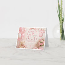 Es ist eine Mädchen-Baby-Party-Karte