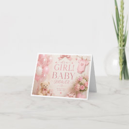 Es ist eine Mädchen-Baby-Party-Karte Karte