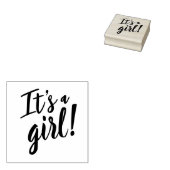 Es ist eine Mädchen-Babydusche Gummistempel (Stempel)