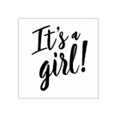 Es ist eine Mädchen-Babydusche Gummistempel (Prägung)